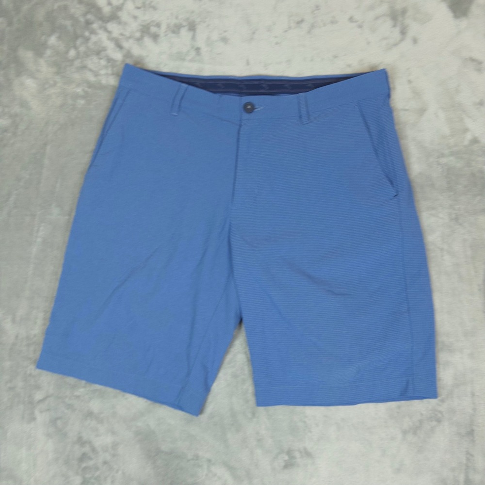 Tommy Bahama Boracay Shorts Mens 34 Blue Performance Stretch Casual Golf Summer